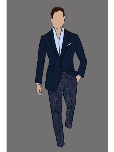 182157 - Uniform Pant Male Jeans Dark Wash Frame (Indoor F&B & Star Service)